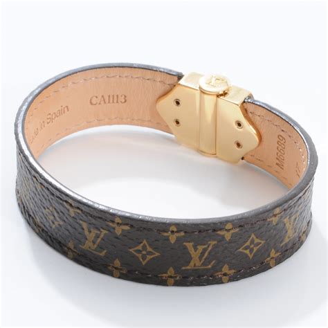 bracciale nano monogram louis vuitton|louis vuitton leather monogram bracelet.